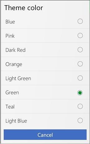 Cómo configurar el color de Outlook.com para Android