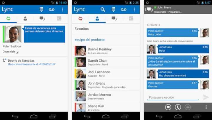 Lync 2013 para Android