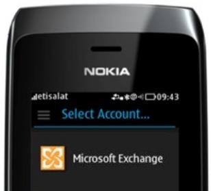Mail for Exchange, Outlook.com en Nokia Asha