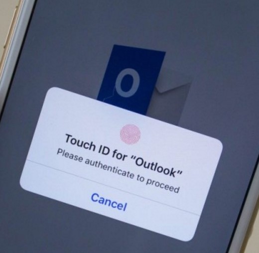 Touch ID para Outlook en iPhone