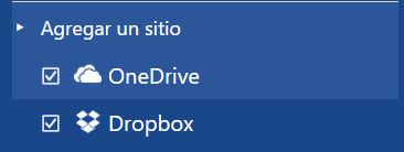Vincular Dropbox con OneDrive
